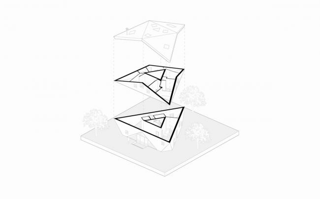 BIM建筑|背对背围绕一体的三角室第/Urban Agency BIM建筑|背对背围绕一体的三角室第/Urban Agency