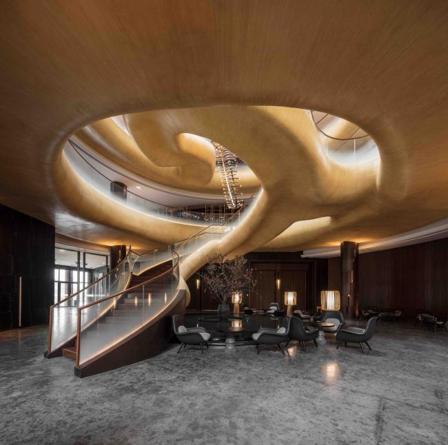 BIM建筑|奔腾而下的山间瀑布:郡安理国际会议中间 / Stylus studio BIM建筑|奔腾而下的山间瀑布:郡安理国际会议中间 / Stylus studio