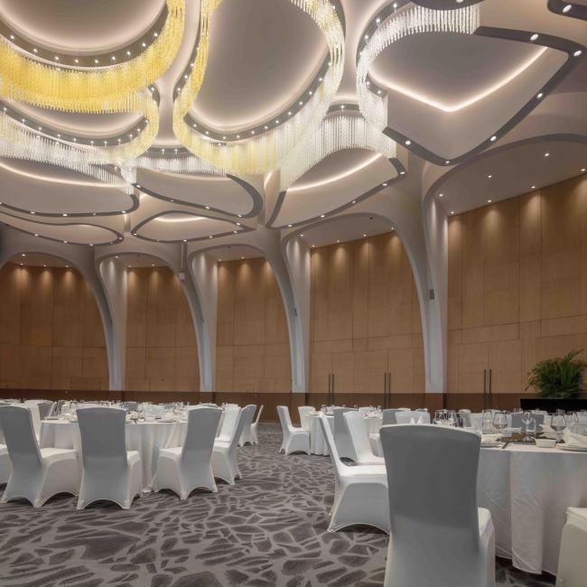 BIM建筑|奔腾而下的山间瀑布:郡安理国际会议中间 / Stylus studio BIM建筑|奔腾而下的山间瀑布:郡安理国际会议中间 / Stylus studio