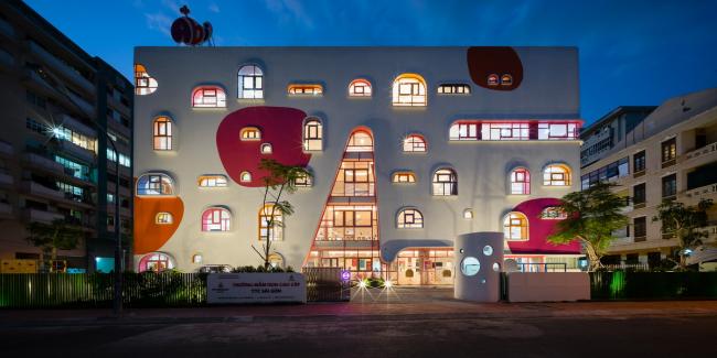 BIM建筑|迷人而又童话般的幼儿园 / KIENTRUC O BIM建筑|迷人而又童话般的幼儿园 / KIENTRUC O