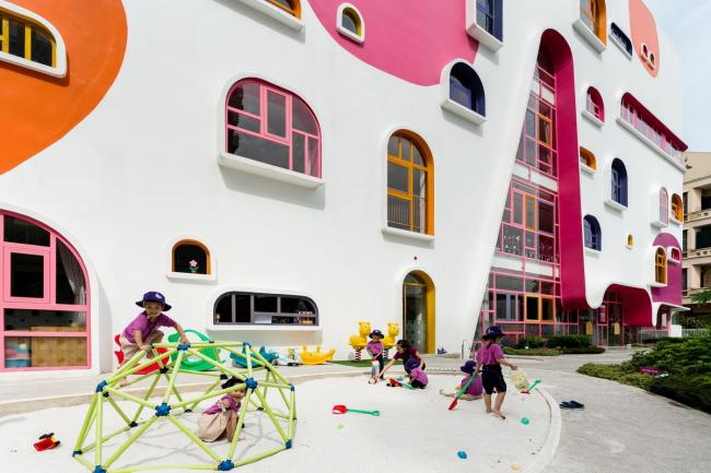 BIM建筑|迷人而又童话般的幼儿园 / KIENTRUC O BIM建筑|迷人而又童话般的幼儿园 / KIENTRUC O