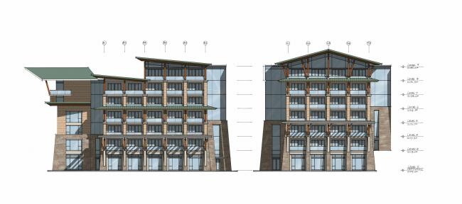 BIM建筑|享青山碧水景,彰古朴亲热貌:年夜理希尔顿酒店 / CCDI + WATG BIM建筑|享青山碧水景,彰古朴亲热貌:年夜理希尔顿酒店 / CCDI + WATG