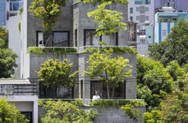 BIM建筑|安静葱茏,错落有致的梯田天台:越南花圃公寓 / Ho Khue Architects-BIM建筑网