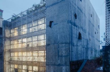 BIM建筑|OpenAsia 团体总部,两个焦点筒吊起的桥梁办公楼 / G8A Architecture & UrbanPlanning-BIM建筑网