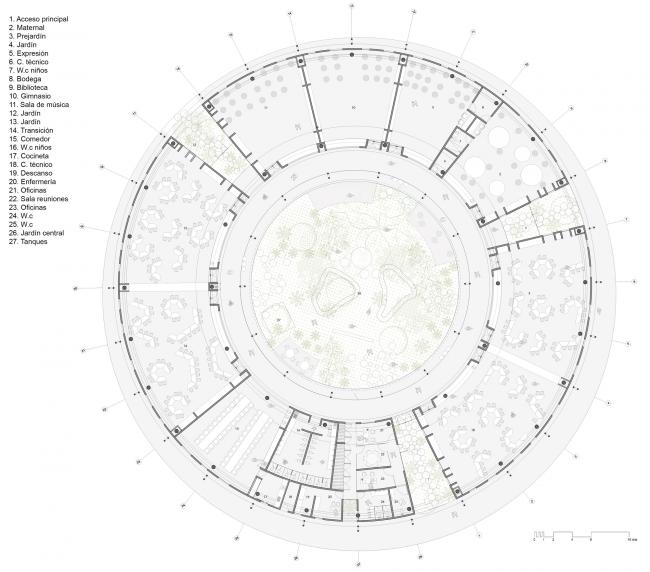 BIM建筑|蒙特梭利幼儿园,年夜天然中的月光宝盒 / Estudio Transversal BIM建筑|蒙特梭利幼儿园,年夜天然中的月光宝盒 / Estudio Transversal
