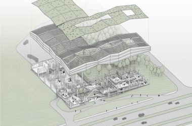 BIM建筑|绿草倾盖,波折凹凸的光影咖啡工场 /Khmaladze Architects-BIM建筑网