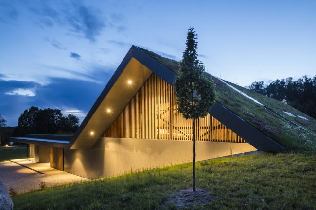 BIM建筑|遗落于荒野上的一顶凉帽:绿色线条小屋 / Mobius Architects 建筑鉴赏 第11张-BIM建筑网 BIM建筑|遗落于荒野上的一顶凉帽:绿色线条小屋 / Mobius Architects 建筑鉴赏 第11张