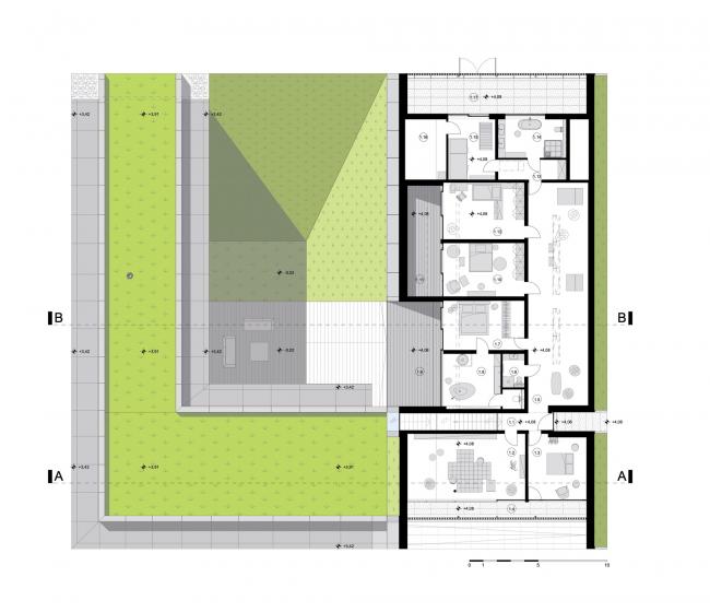 BIM建筑|遗落于荒野上的一顶凉帽:绿色线条小屋 / Mobius Architects 建筑鉴赏 第18张-BIM建筑网 BIM建筑|遗落于荒野上的一顶凉帽:绿色线条小屋 / Mobius Architects 建筑鉴赏 第18张