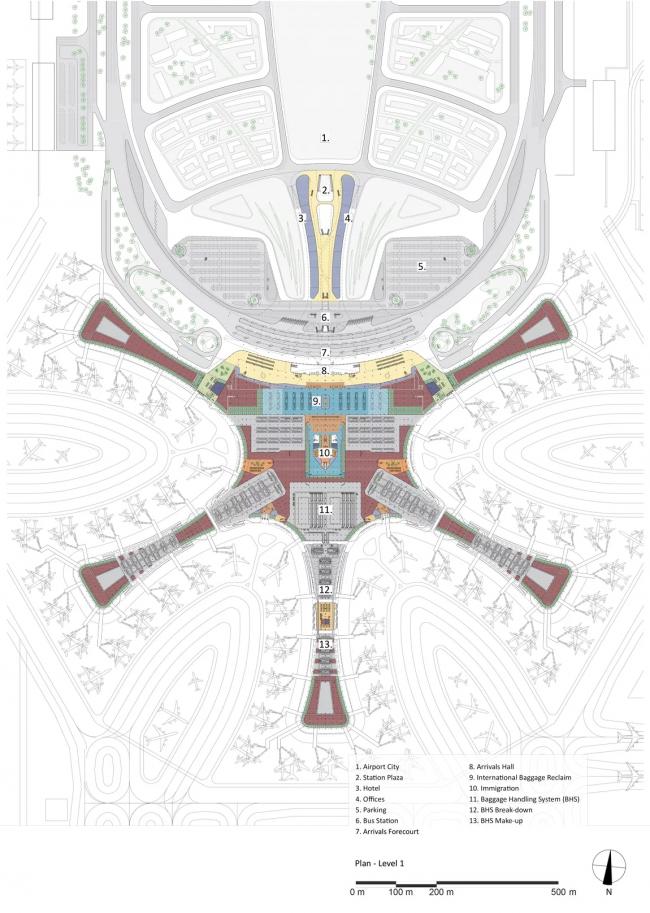 BIM建筑|北京年夜兴国际机场 / 扎哈·哈迪德建筑事务所 建筑鉴赏 第18张-BIM建筑网 BIM建筑|北京年夜兴国际机场 / 扎哈·哈迪德建筑事务所 建筑鉴赏 第18张