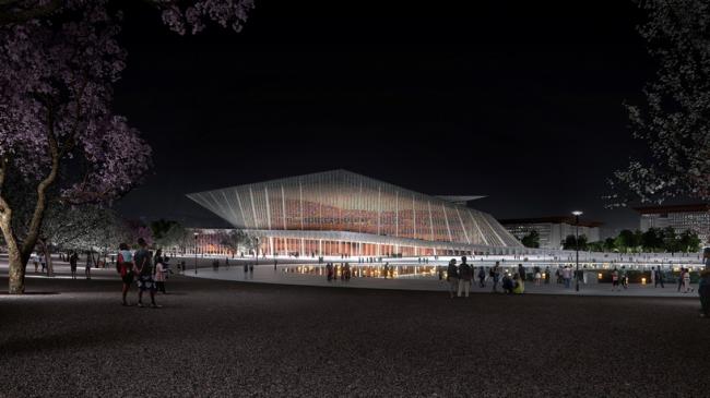 BIM建筑|Snøhetta 赢得中国邢台大剧院设计竞赛,“天圆地方”致敬东方哲学-BIM建筑网