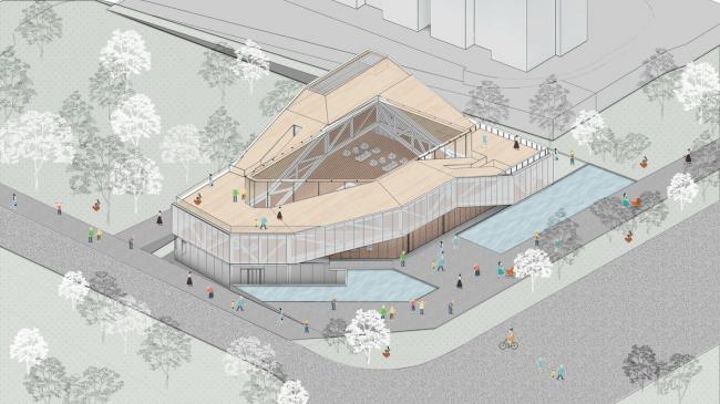 BIM建筑|曲折绵延,轻盈流动:重庆悦来社区中心 / NAN Architects BIM建筑|曲折绵延,轻盈流动:重庆悦来社区中心 / NAN Architects