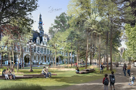 BIM建筑|巴黎计划在建筑地标周围种植“城市森林” BIM建筑|巴黎计划在建筑地标周围种植“城市森林”