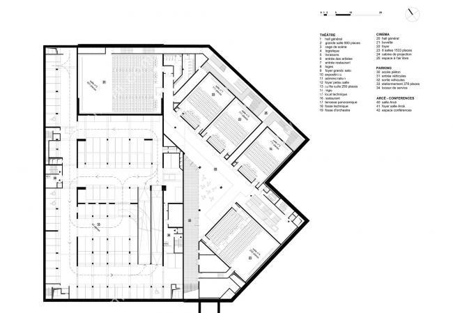 BIM建筑|轻遮于空中巨幕之下:阿尔比大剧院 / Dominique Perrault Architecture BIM建筑|轻遮于空中巨幕之下:阿尔比大剧院 / Dominique Perrault Architecture