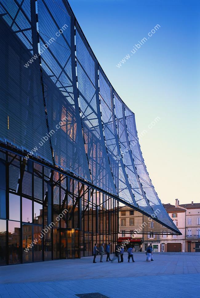 BIM建筑|轻遮于空中巨幕之下:阿尔比大剧院 / Dominique Perrault Architecture BIM建筑|轻遮于空中巨幕之下:阿尔比大剧院 / Dominique Perrault Architecture