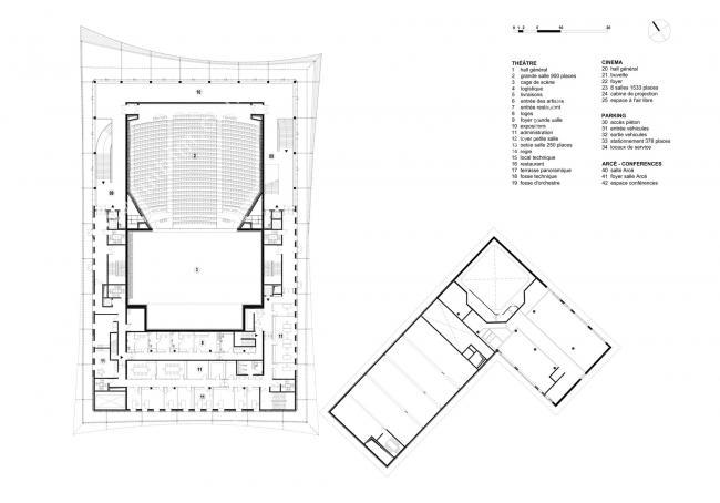 BIM建筑|轻遮于空中巨幕之下:阿尔比大剧院 / Dominique Perrault Architecture BIM建筑|轻遮于空中巨幕之下:阿尔比大剧院 / Dominique Perrault Architecture