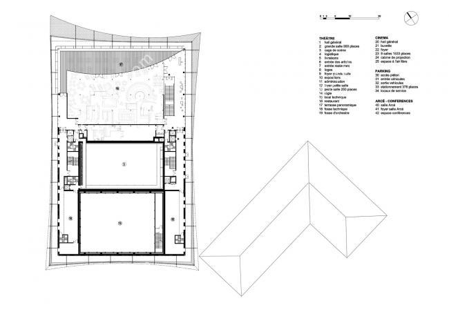 BIM建筑|轻遮于空中巨幕之下:阿尔比大剧院 / Dominique Perrault Architecture BIM建筑|轻遮于空中巨幕之下:阿尔比大剧院 / Dominique Perrault Architecture