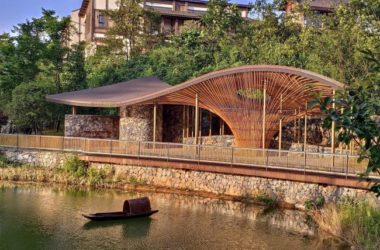 BIM建筑|似轻柔的山风拂过:武隆归原小镇茶亭 / 纬图设计机构-BIM建筑网