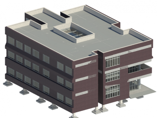 BIM资料|revit模型-教学楼BIM模型