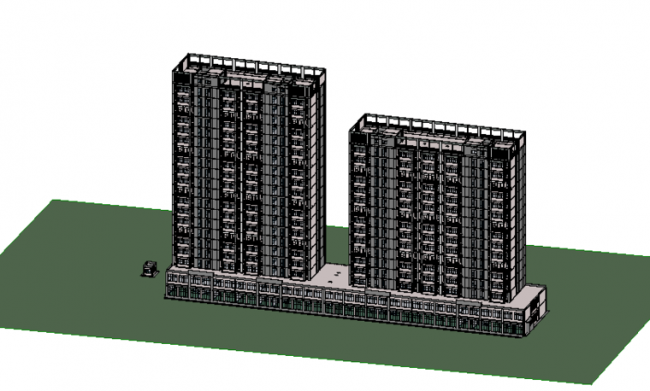 BIM资料|revit模型-住宅小区BIM模型