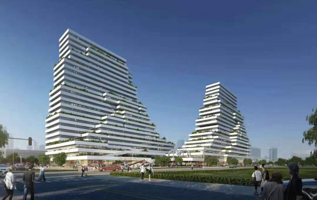 BIM建筑|国际金融生态城方案:横亘于CBD的精英孵化器 / LAD(里德)设计机构 BIM建筑|国际金融生态城方案:横亘于CBD的精英孵化器 / LAD(里德)设计机构