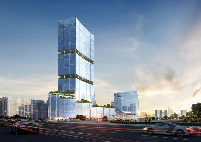 BIM建筑|国际金融生态城方案:横亘于CBD的精英孵化器 / LAD(里德)设计机构 BIM建筑|国际金融生态城方案:横亘于CBD的精英孵化器 / LAD(里德)设计机构