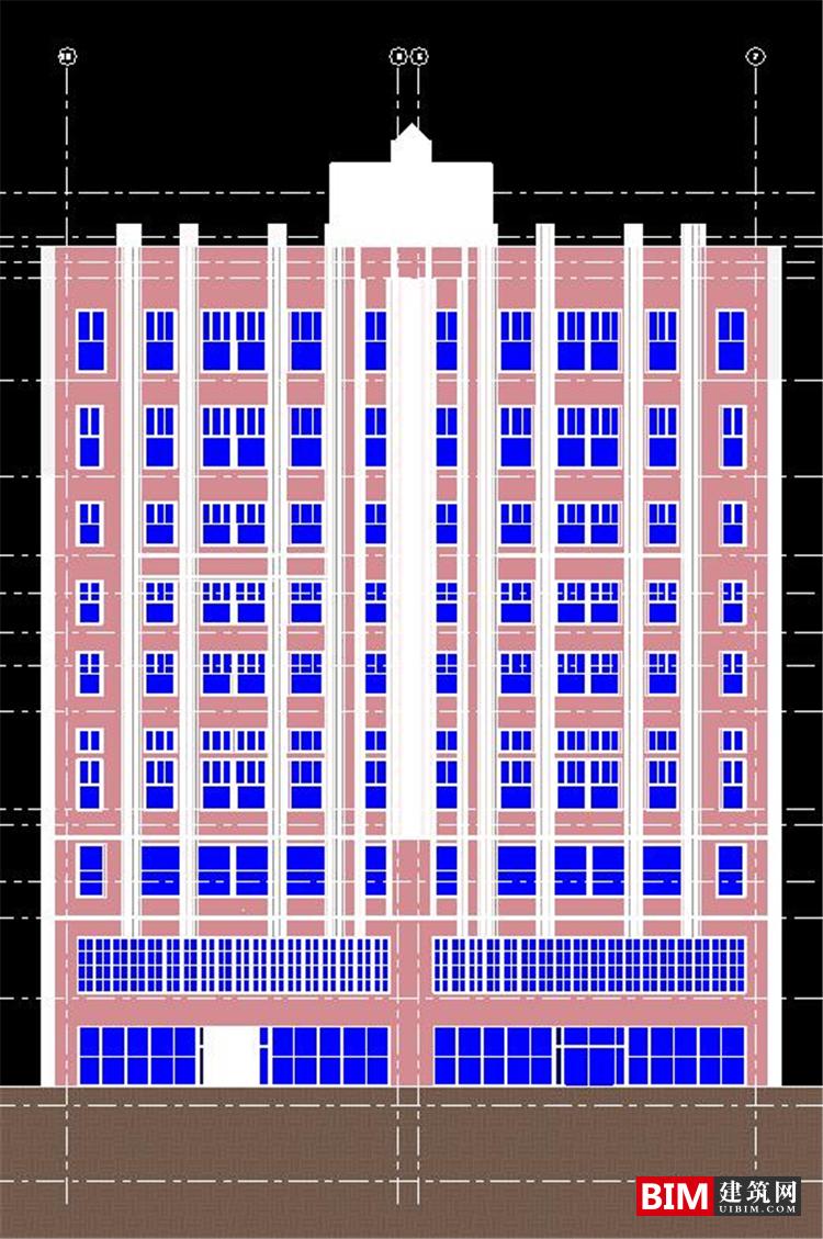 BIM资料|revit模型-高层办公楼BIM模型 BIM模型 第2张-BIM建筑网