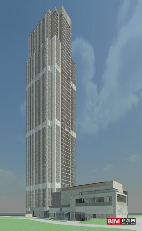 BIM资料|revit模型-超高层办公大厦BIM模型 BIM模型 第2张-BIM建筑网