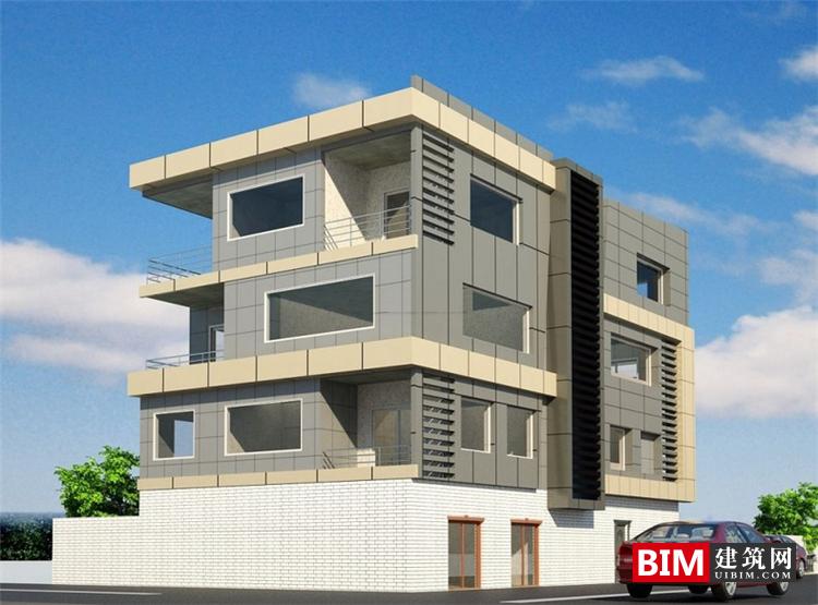 BIM资料|revit模型-创意办公楼BIM模型高级独栋建筑模型 BIM模型 第1张-BIM建筑网