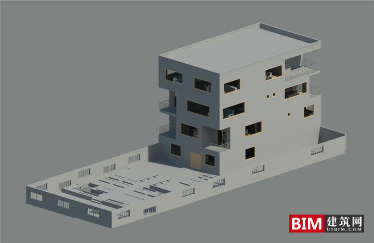 BIM资料|revit模型-创意办公楼BIM模型高级独栋建筑模型 BIM模型 第3张-BIM建筑网