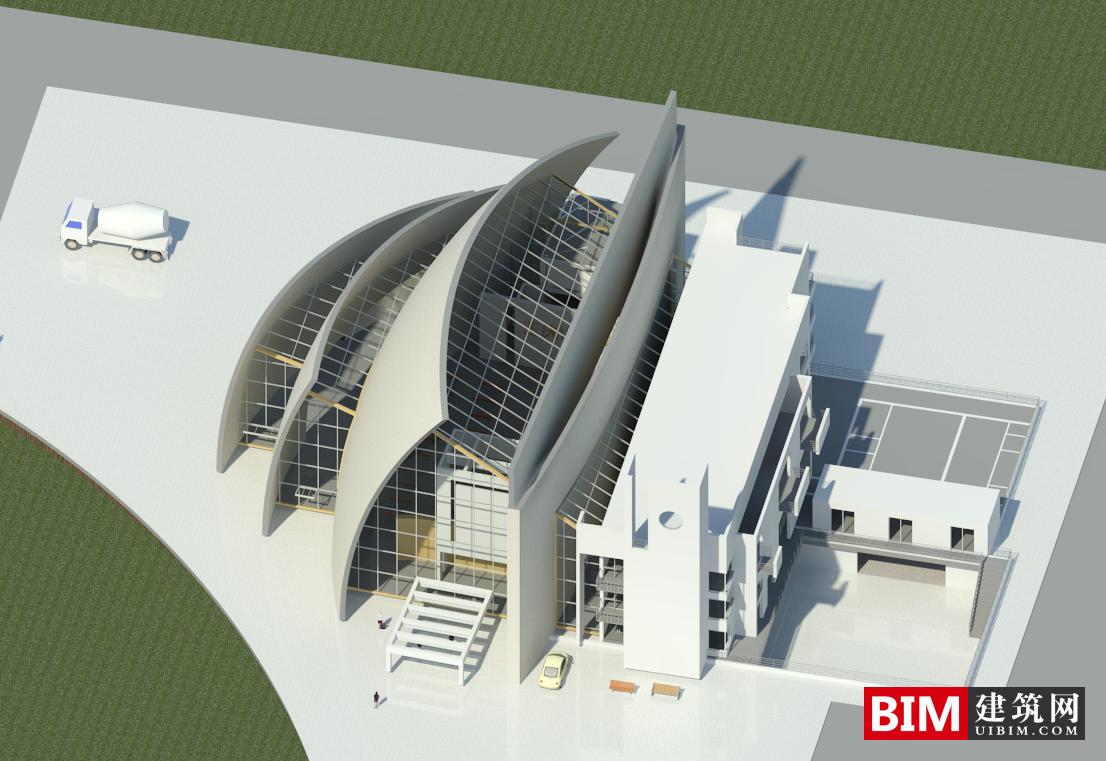 BIM资料|revit模型-千禧教堂BIM模型 BIM模型 第1张-BIM建筑网 BIM资料|revit模型-千禧教堂BIM模型