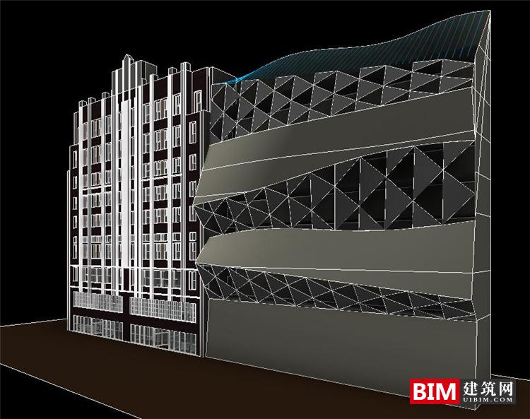 BIM资料|revit模型-高层办公楼BIM模型 BIM模型 第1张-BIM建筑网