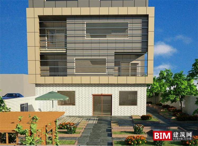 BIM资料|revit模型-创意办公楼BIM模型高级独栋建筑模型 BIM模型 第2张-BIM建筑网