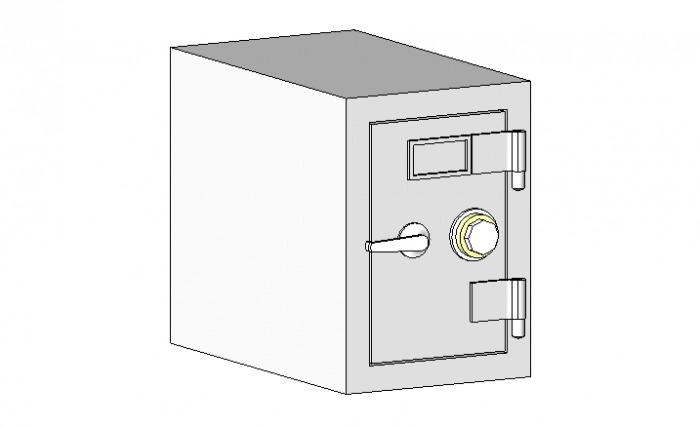 BIM资料|Revit族库-族文件-保险柜-Security-Safe.rfa
