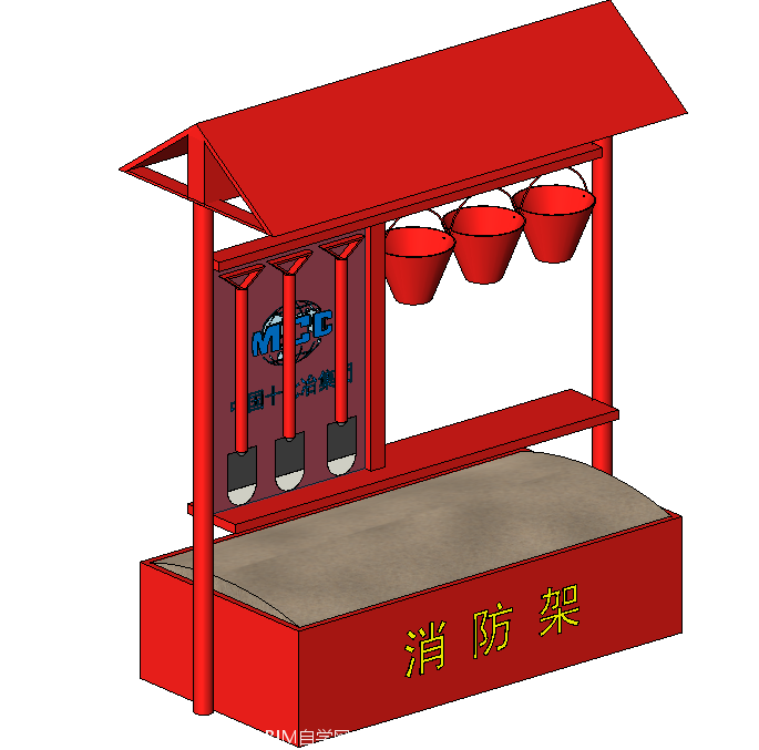 BIM资料|Revit族库-消防架.rfa BIM资料|Revit族库-消防架.rfa