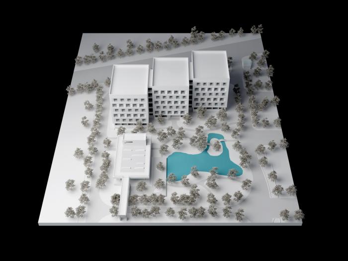 BIM建筑|杭州第二中学钱江校区学生宿舍楼 / 浙江大学建筑设计研究院有限公司 BIM建筑|杭州第二中学钱江校区学生宿舍楼 / 浙江大学建筑设计研究院有限公司
