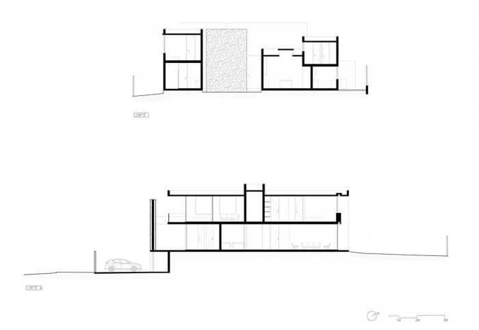 BIM建筑|嵌入场地的巨石:Cerro la Cruz住宅 / Turner Arquitectos BIM建筑|嵌入场地的巨石:Cerro la Cruz住宅 / Turner Arquitectos