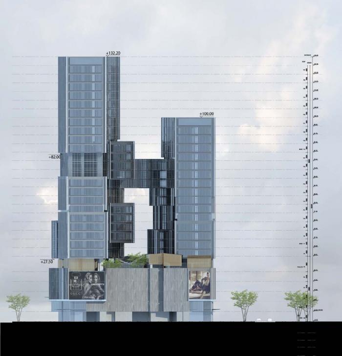 BIM建筑|长沙坡子街上的一座微城市:华远·云玺 / Aedas BIM建筑|长沙坡子街上的一座微城市:华远·云玺 / Aedas
