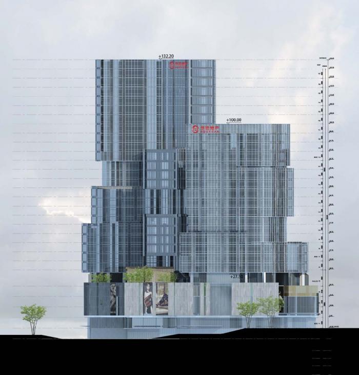 BIM建筑|长沙坡子街上的一座微城市:华远·云玺 / Aedas BIM建筑|长沙坡子街上的一座微城市:华远·云玺 / Aedas