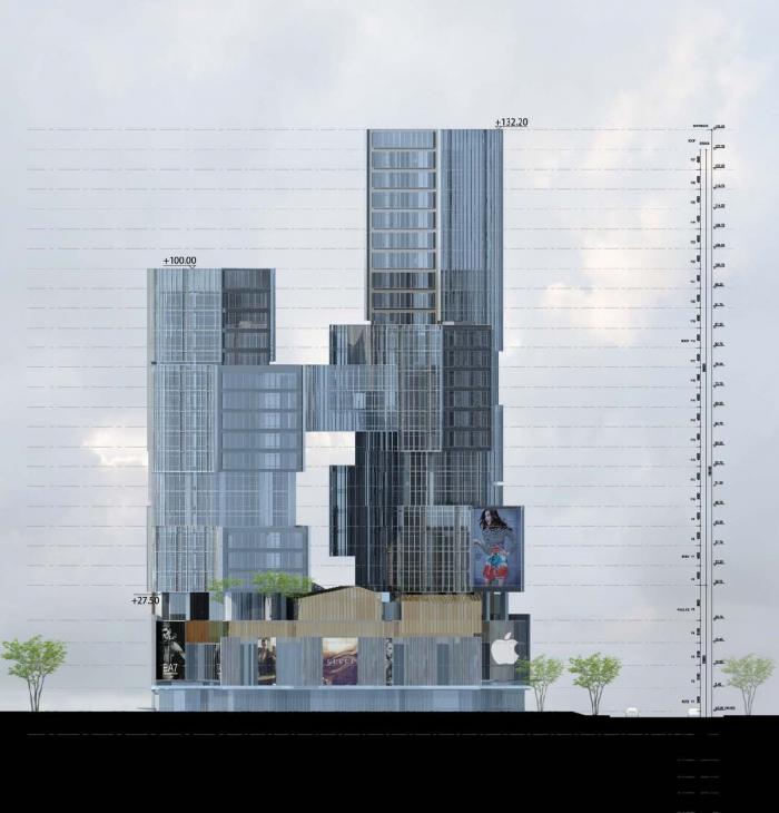BIM建筑|长沙坡子街上的一座微城市:华远·云玺 / Aedas BIM建筑|长沙坡子街上的一座微城市:华远·云玺 / Aedas