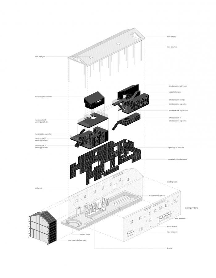 BIM建筑|青龙坞言几又乡村胶囊旅社书店 / 西涛设计工作室 BIM建筑|青龙坞言几又乡村胶囊旅社书店 / 西涛设计工作室