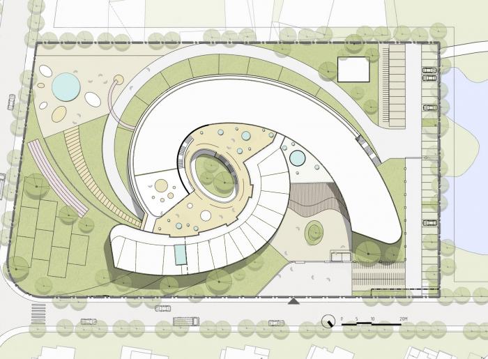 BIM建筑|一只静躺于海边的“海螺城堡”:大孚双语幼儿园 / 上海思序建筑规划设计 BIM建筑|一只静躺于海边的“海螺城堡”:大孚双语幼儿园 / 上海思序建筑规划设计