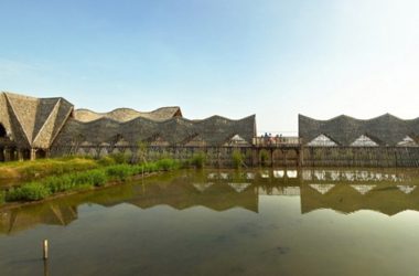 BIM建筑|印尼建造锯齿形茅草屋顶学校-BIM建筑网