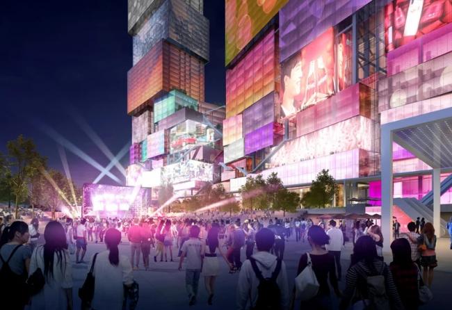 BIM建筑|全身高低都是屏幕的台北双子塔 / MVRDV BIM建筑|全身高低都是屏幕的台北双子塔 / MVRDV