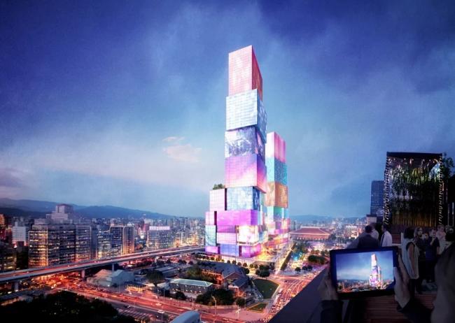 BIM建筑|全身高低都是屏幕的台北双子塔 / MVRDV BIM建筑|全身高低都是屏幕的台北双子塔 / MVRDV