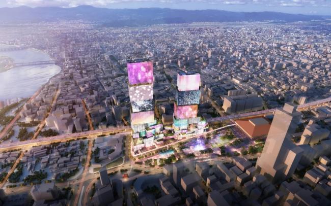 BIM建筑|全身高低都是屏幕的台北双子塔 / MVRDV BIM建筑|全身高低都是屏幕的台北双子塔 / MVRDV