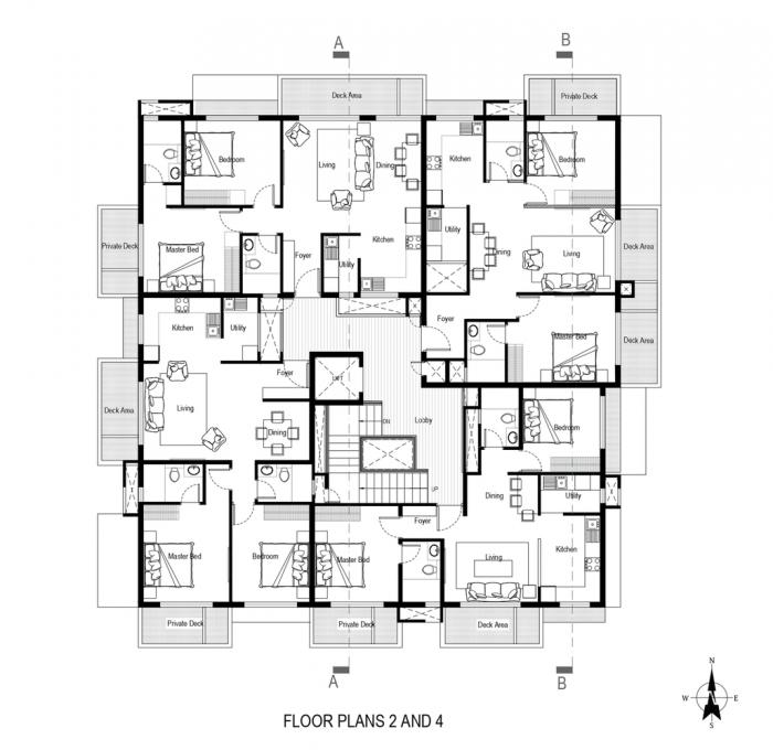 BIM建筑|富有动感的雕塑:印度“森林”公寓 / The Purple Ink Studio BIM建筑|富有动感的雕塑:印度“森林”公寓 / The Purple Ink Studio