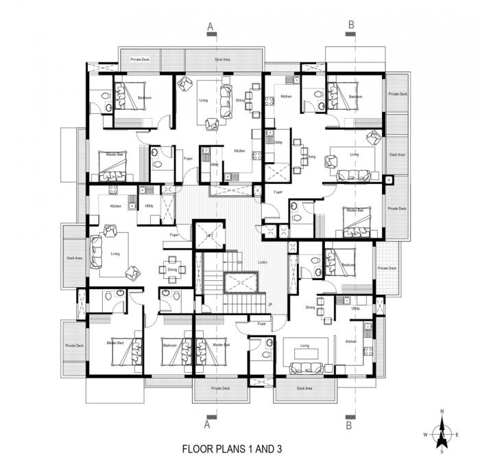 BIM建筑|富有动感的雕塑:印度“森林”公寓 / The Purple Ink Studio BIM建筑|富有动感的雕塑:印度“森林”公寓 / The Purple Ink Studio