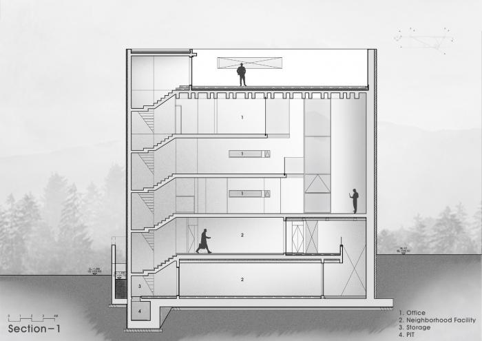 BIM建筑|混凝土构筑的抽象几何空间:Atelier 11办公楼 / Atelier 11 BIM建筑|混凝土构筑的抽象几何空间:Atelier 11办公楼 / Atelier 11
