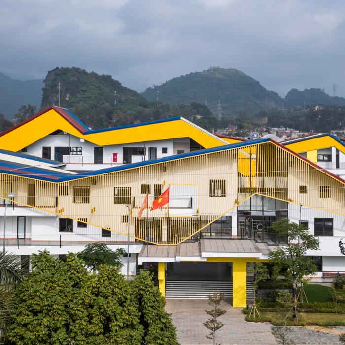 BIM建筑|五彩斑斓,互相嵌套的“山坡‘幼儿园 / 1+1>2 BIM建筑|五彩斑斓,互相嵌套的“山坡‘幼儿园 / 1+1>2