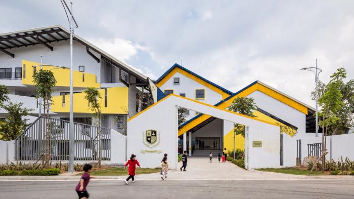BIM建筑|五彩斑斓,互相嵌套的“山坡‘幼儿园 / 1+1>2 BIM建筑|五彩斑斓,互相嵌套的“山坡‘幼儿园 / 1+1>2